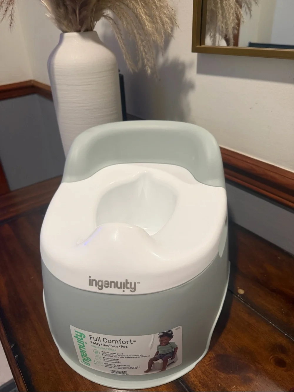 Ingenuity Full Comfort Potty - Sage/White